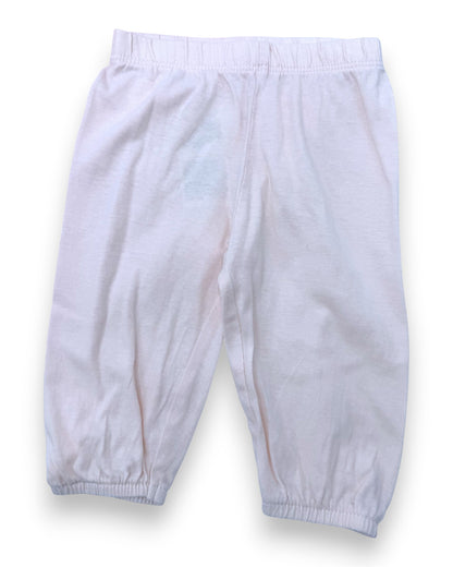 Pijama Rosa Coelho 6-9 Meses