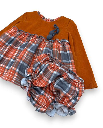 Conjunto Vestido y Cubrepañal NEKENIA - 24 Meses