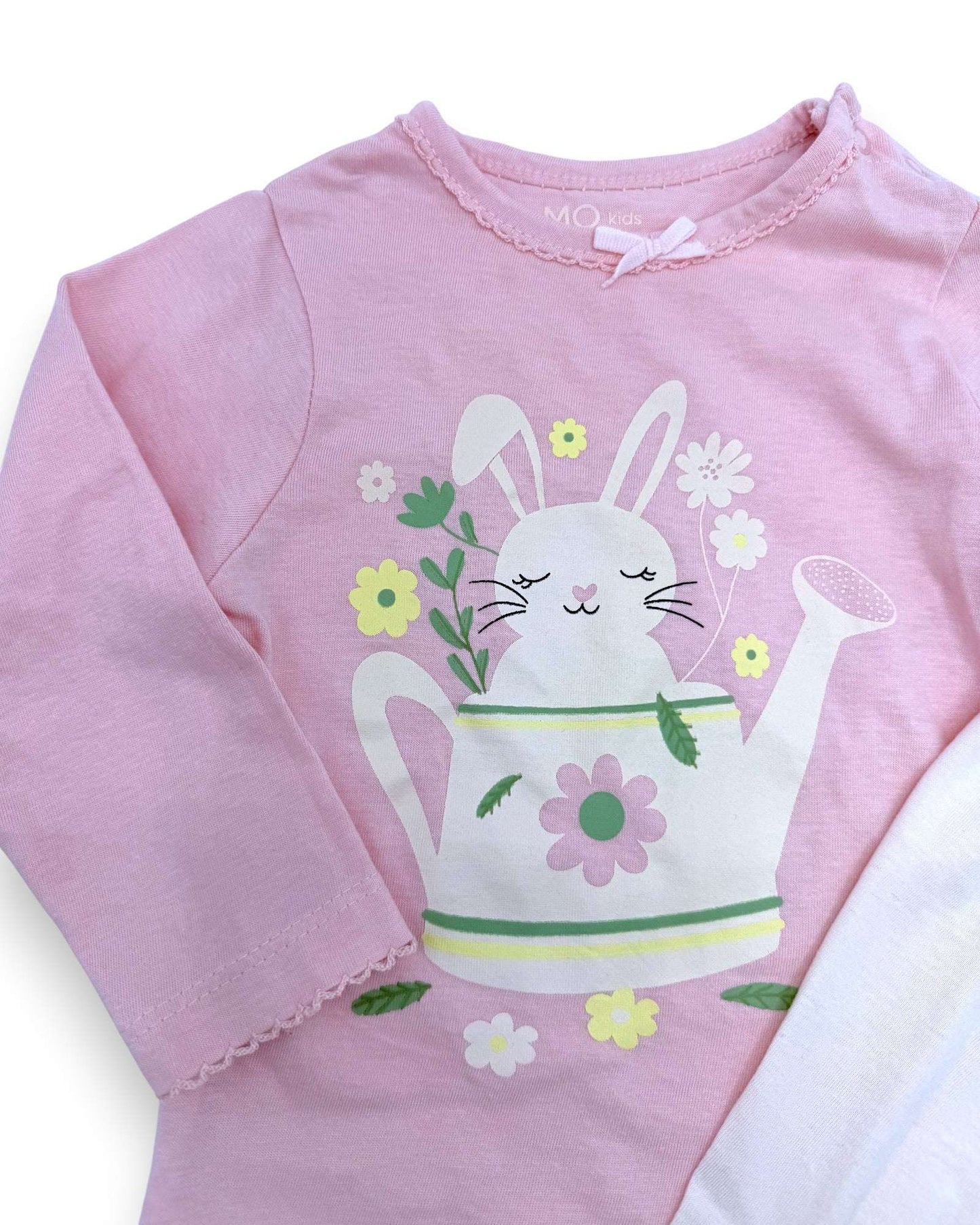 MO KIDS Pink Rabbit Pyjamas - 6-9 Months
