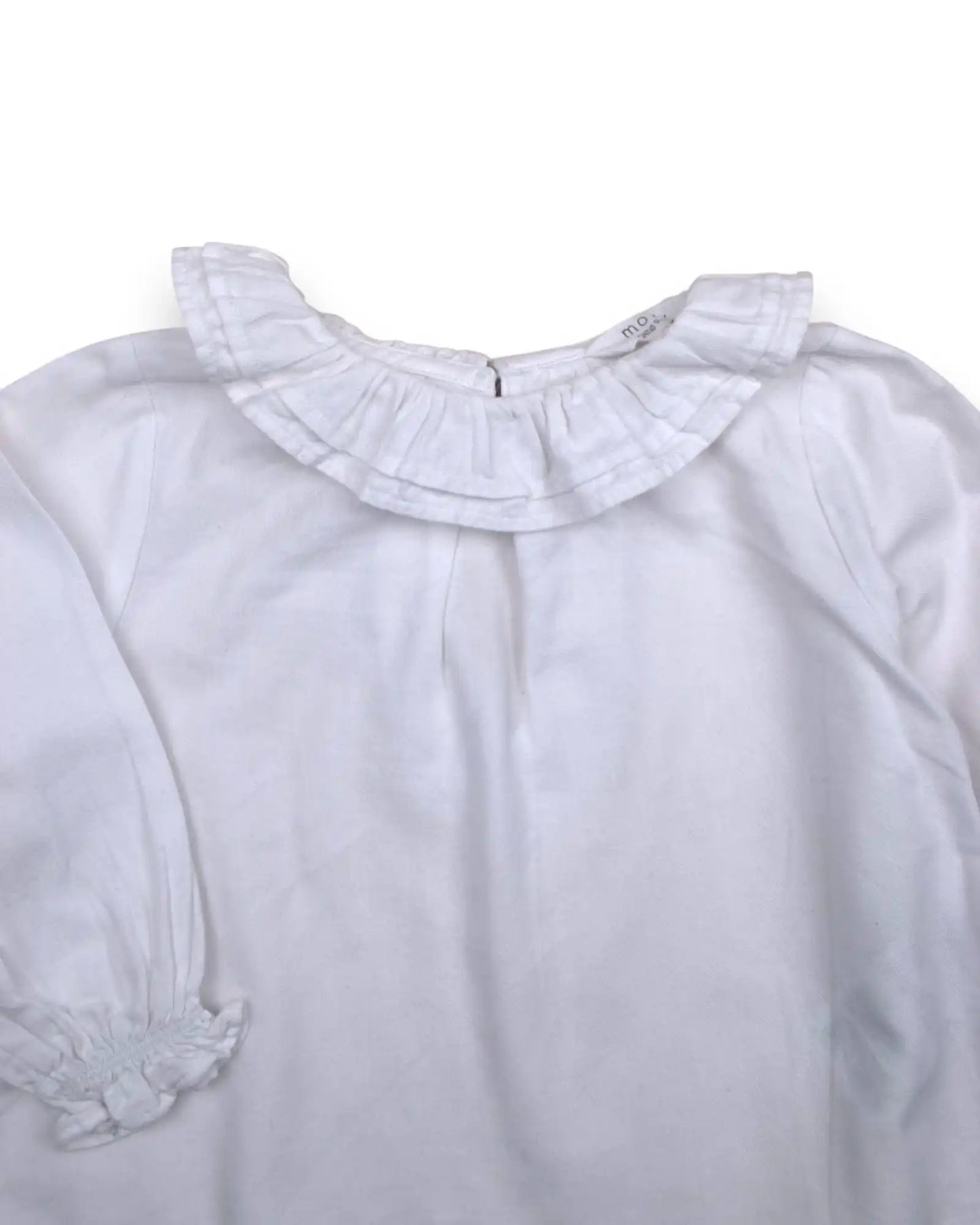 Blusa Branca 9-12 Meses