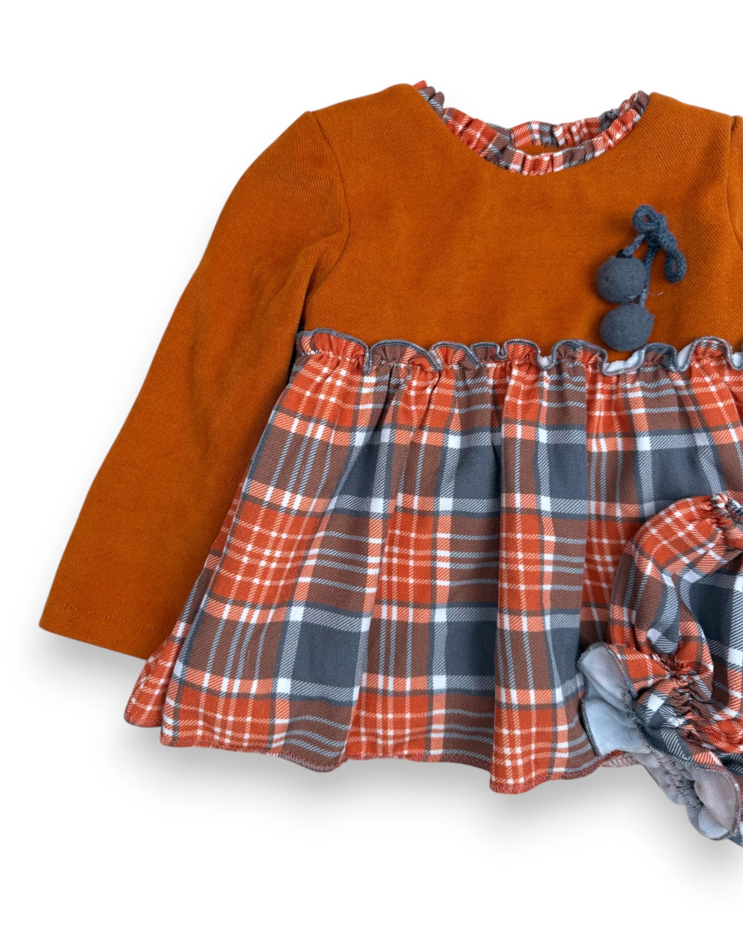 Conjunto Vestido y Cubrepañal NEKENIA - 24 Meses