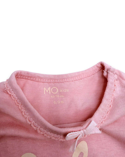 MO KIDS Pink Rabbit Pyjamas - 6-9 Months