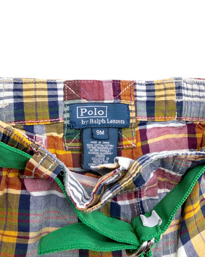 RALPH LAUREN Plaid Shorts - 9 Months