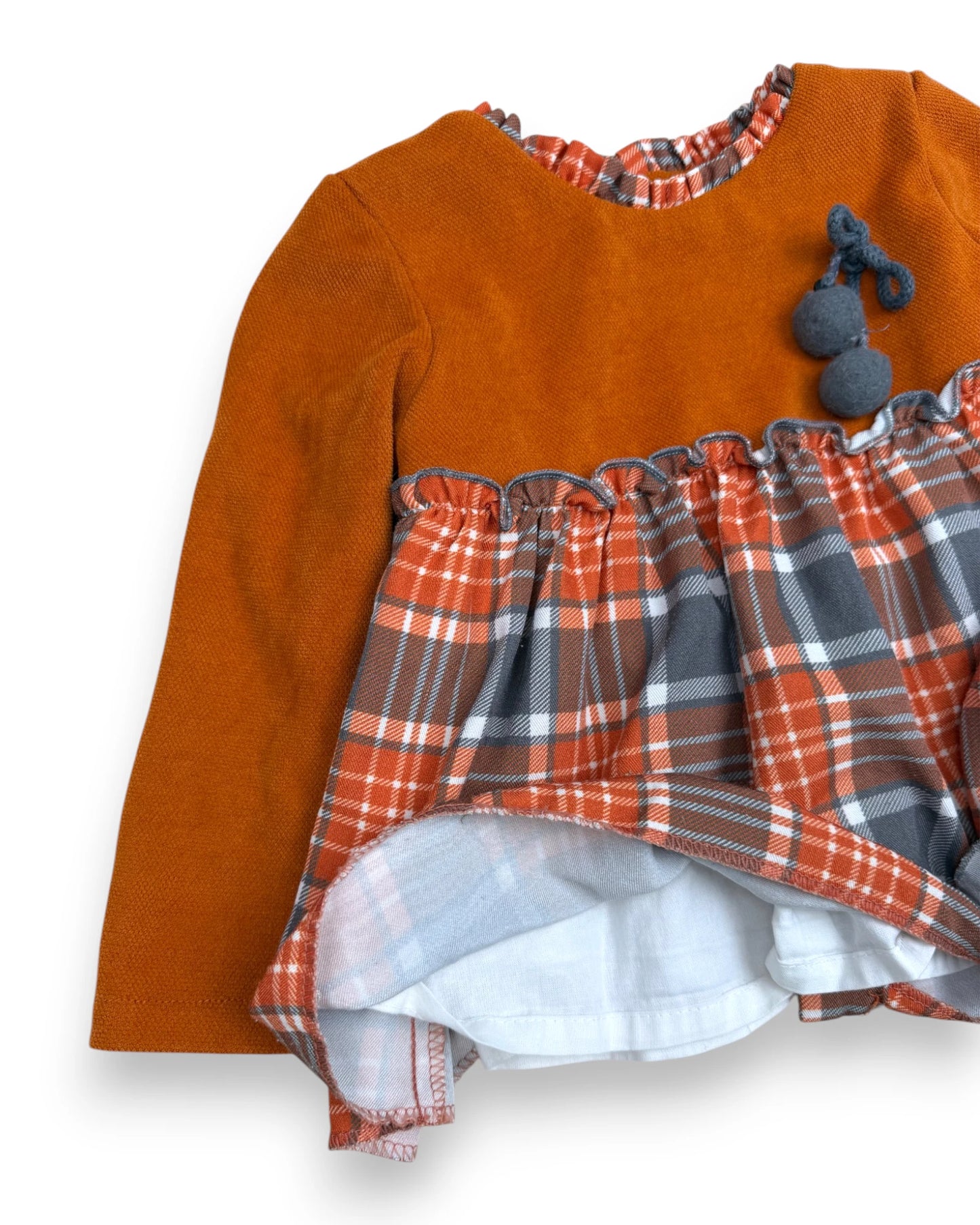 Conjunto Vestido y Cubrepañal NEKENIA - 24 Meses