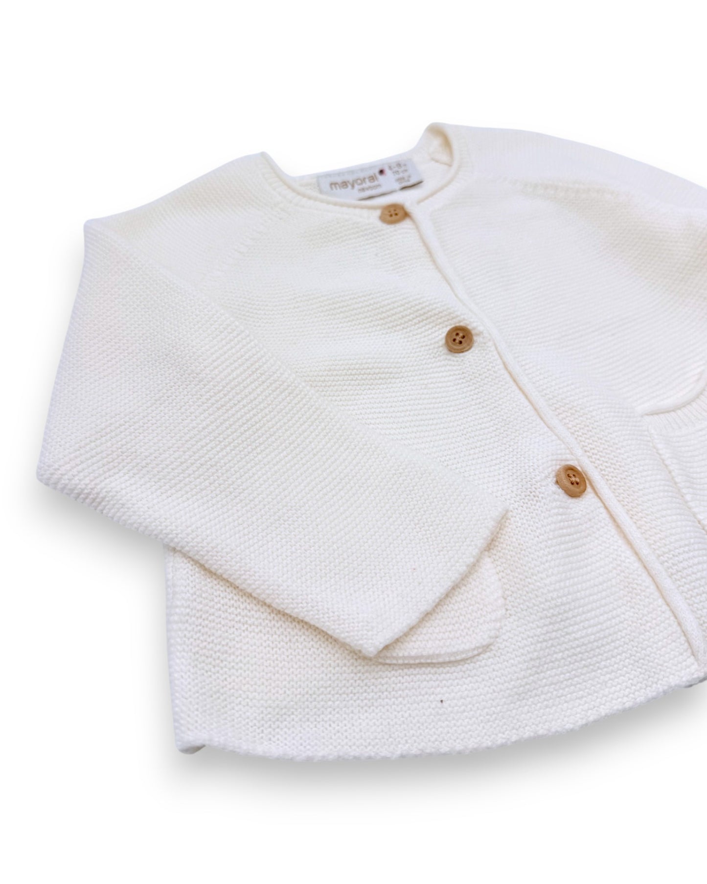 White Knit Jacket 4-6 Months