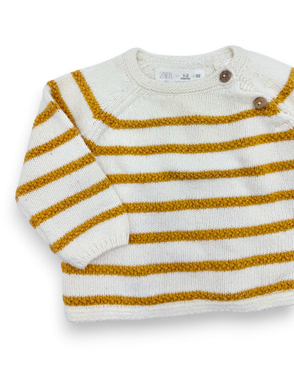 Camisola Malha Riscas 1-3 Meses