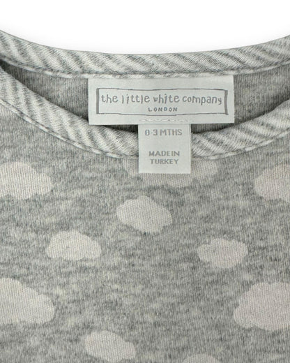 Body Cinza Algodão Orgânico 0-3 Meses
