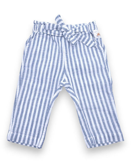 Calças Riscas 3-6 Meses