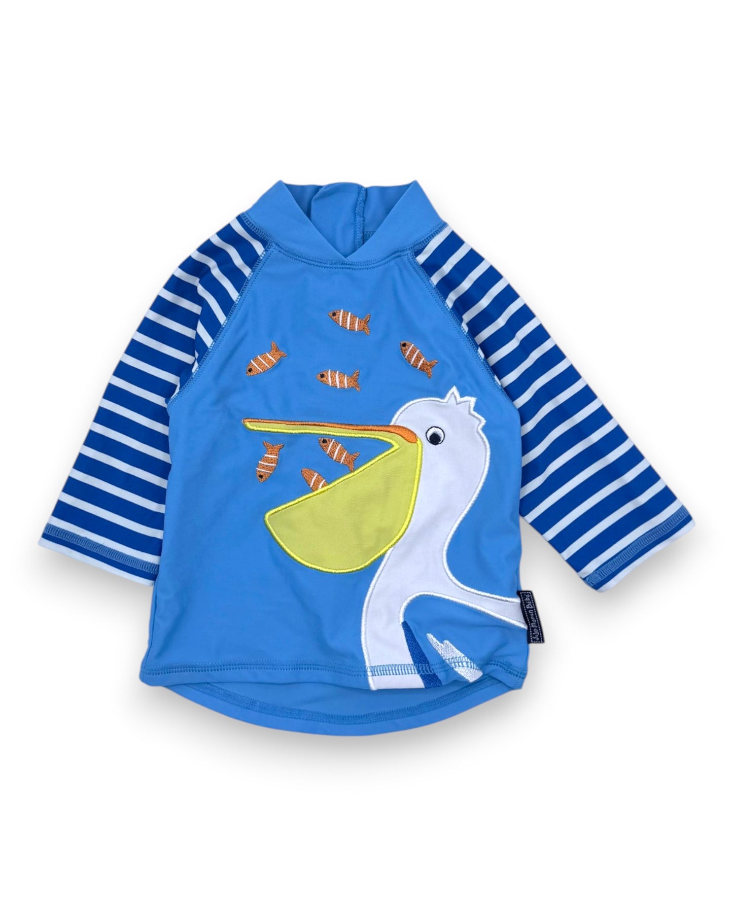 JOJO MAMAN BEBE Pelican Lycra Swimsuit - 0-6 Months