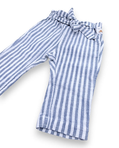 Calças Riscas 3-6 Meses