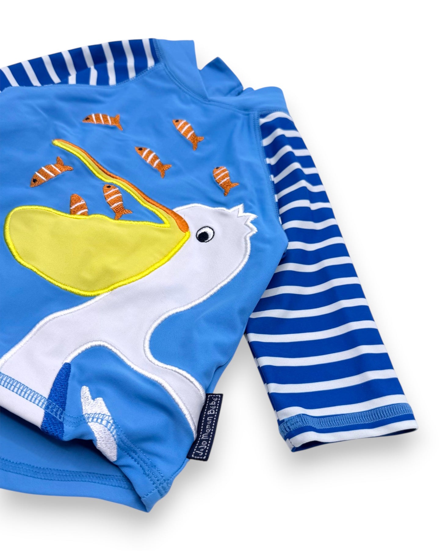 JOJO MAMAN BEBE Pelican Lycra Swimsuit - 0-6 Months