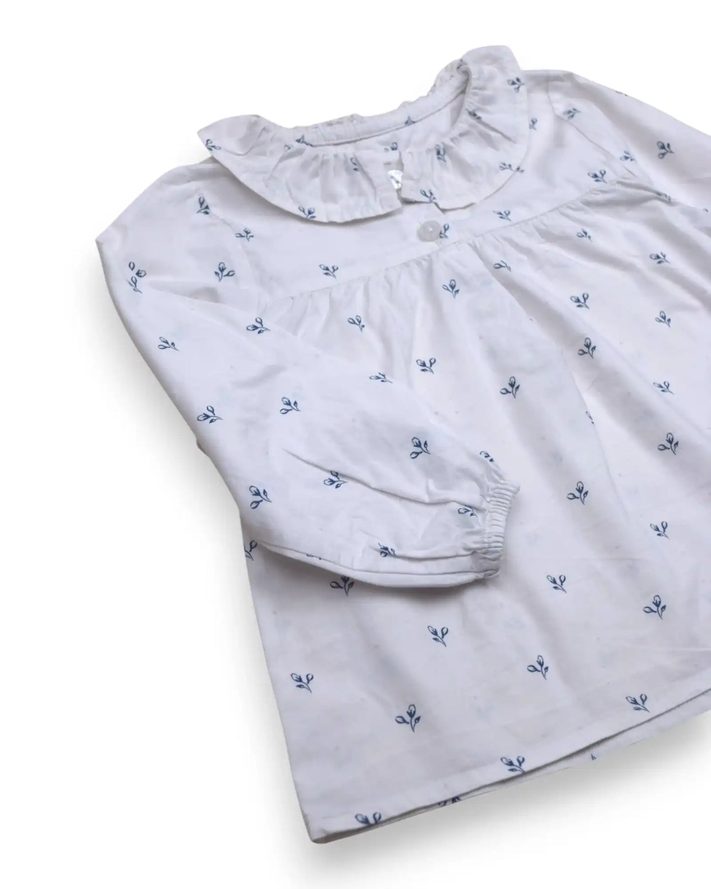 White ZIPPY Zip-Up Top - 9-12 Months