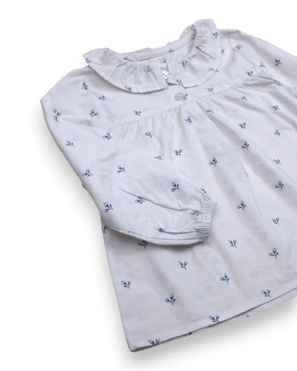 White ZIPPY Zip-Up Top - 9-12 Months