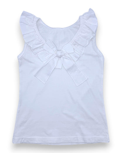 Blusa Blanca Volantes 6 Años