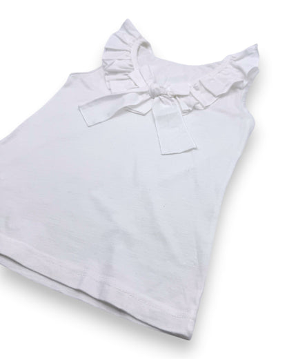 Blusa Blanca Volantes 6 Años