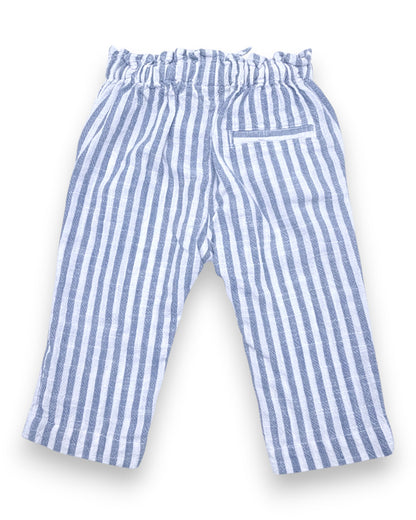 Calças Riscas 3-6 Meses