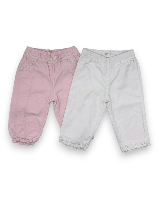 Pack 3 Calças Bombazine Forro 6-12 Meses