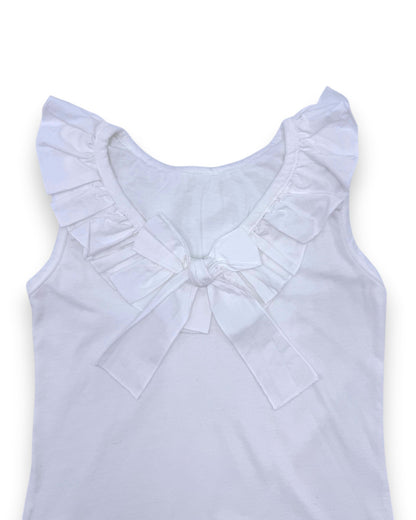 Blusa Blanca Volantes 6 Años