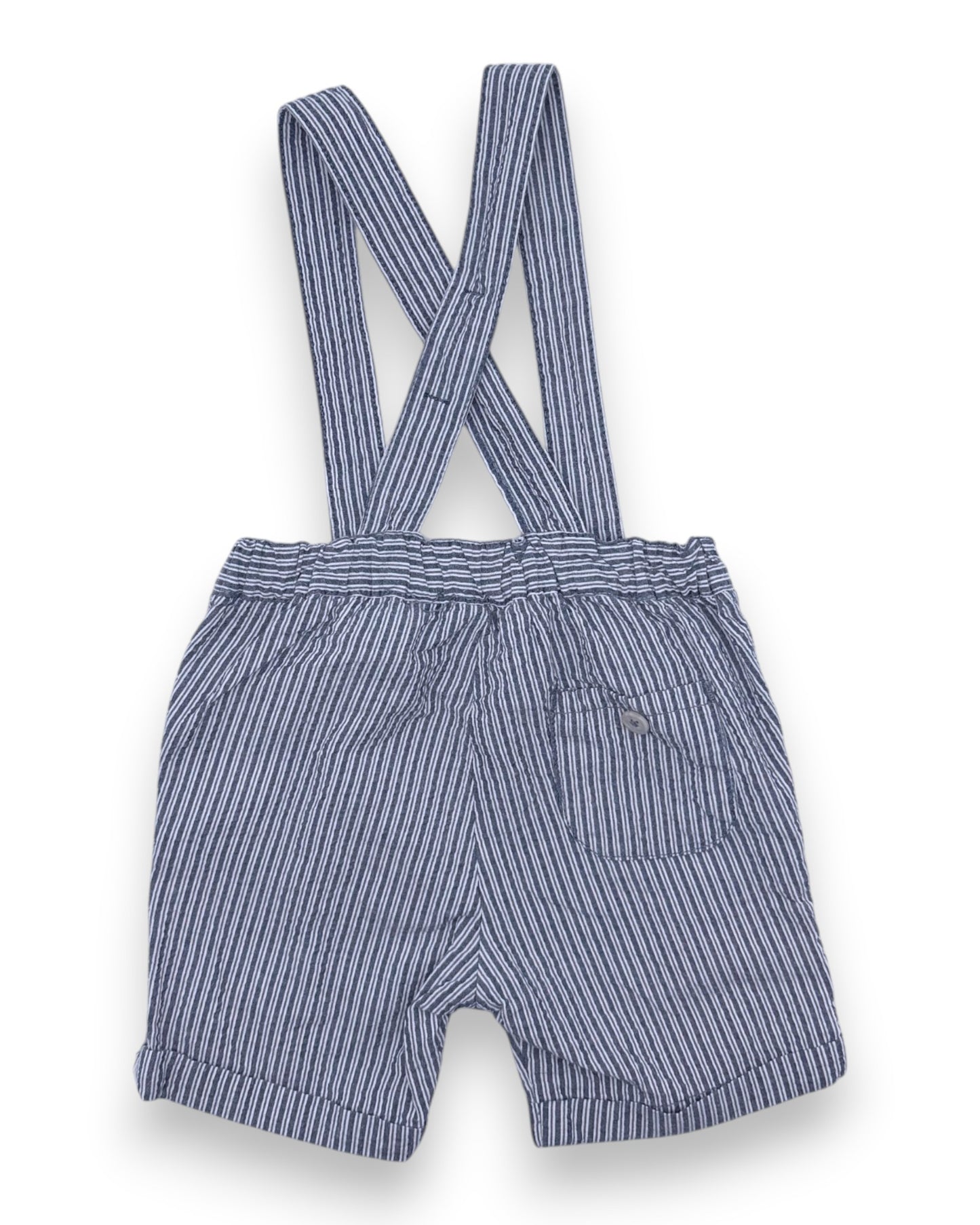 Jardineiras Riscas KITE - 3-6 Meses