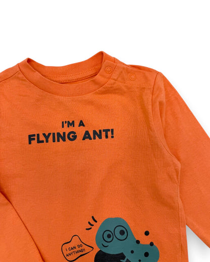 T-Shirt Laranja ZIPPY - 9-12 Meses