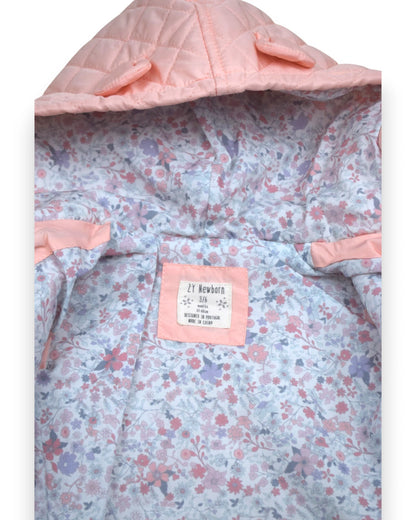 Blusão Acolchoado Rosa ZIPPY - 3-6 Meses