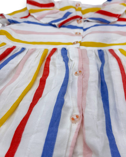 Vestido Riscas 18 Meses