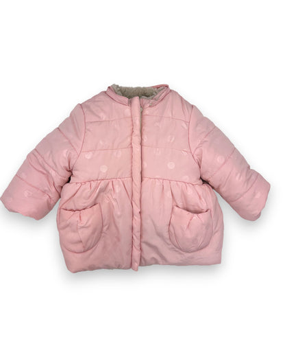 Blusão Rosa Forro 6-9 Meses