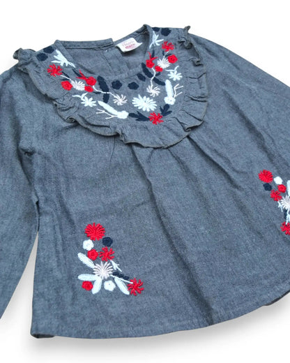 Blusa Bordado CODE BABY - 2-3 Anos