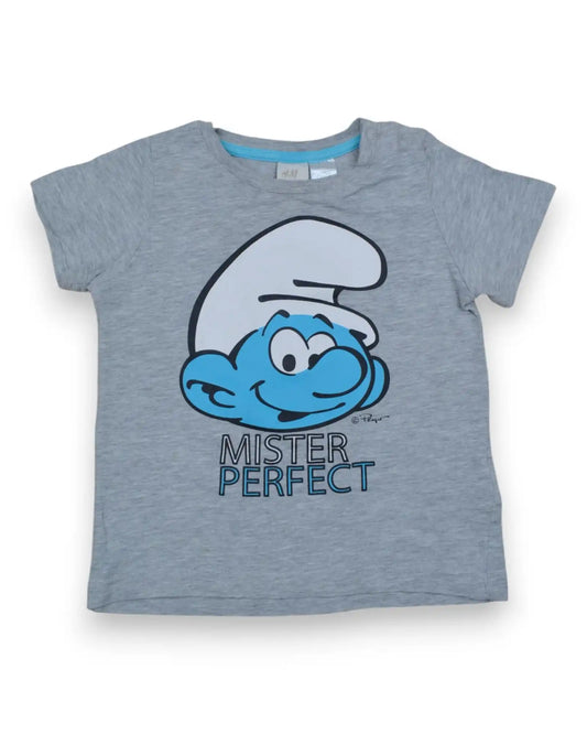 T-Shirt Estrunfe H&M - 9-12 Meses