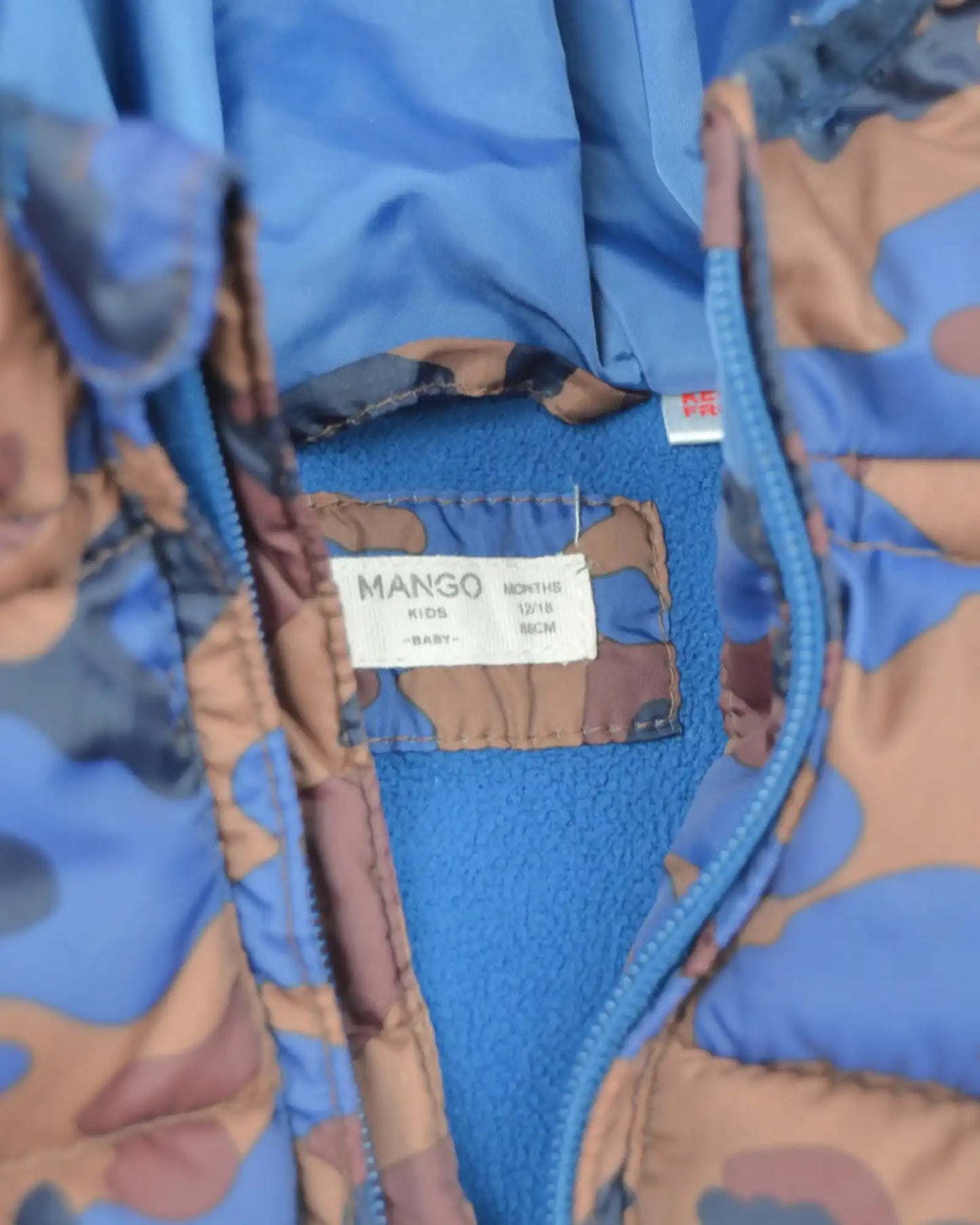 Blusão Camuflado MANGO - 12-18 Meses