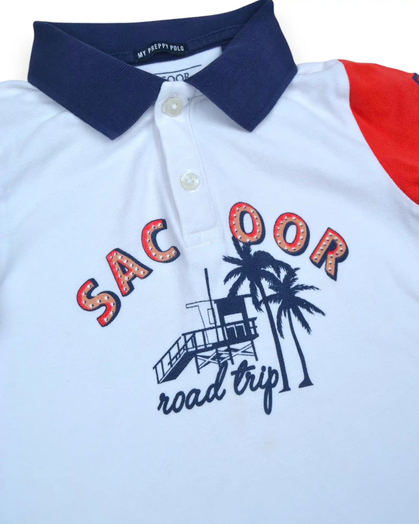 Polo Branco SACOOR - 4 Anos