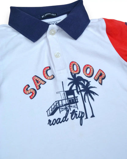 Polo Branco SACOOR - 4 Anos