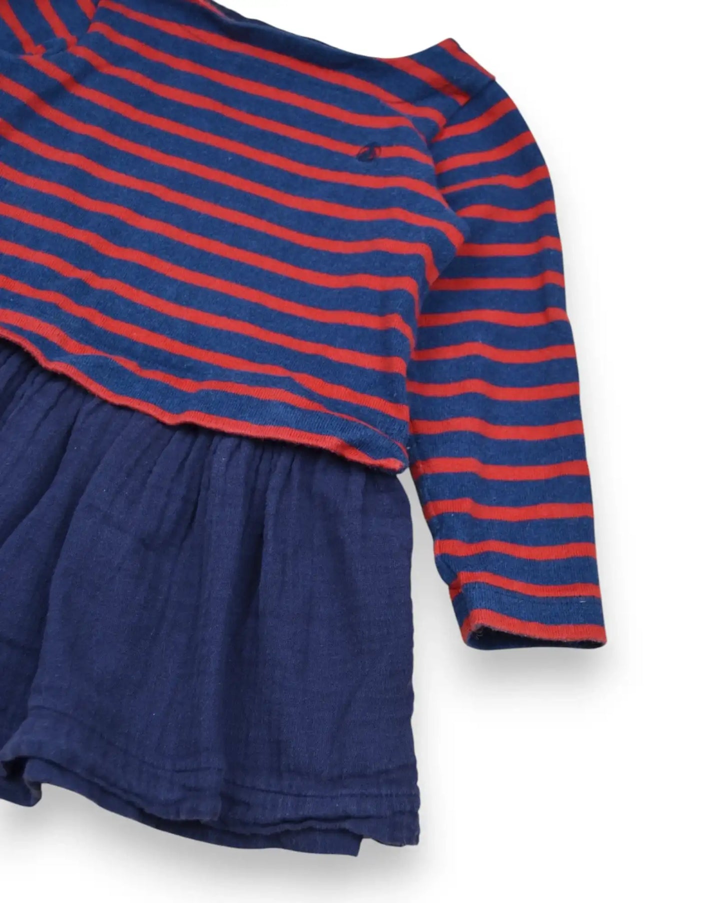 Vestido Riscas PETIT BATEAU - 3 Anos
