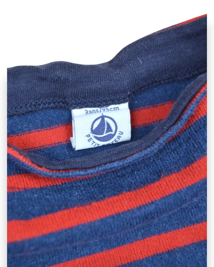 Vestido Riscas PETIT BATEAU - 3 Anos