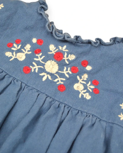 Vestido Azul GOCCO - 2-3 Anos