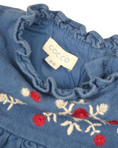 Vestido Azul GOCCO - 2-3 Anos