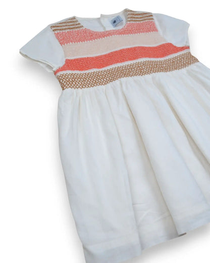 Vestido Branco PETIT BATEAU - 24 Meses