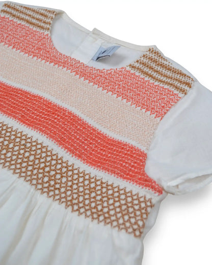 Vestido Branco PETIT BATEAU - 24 Meses