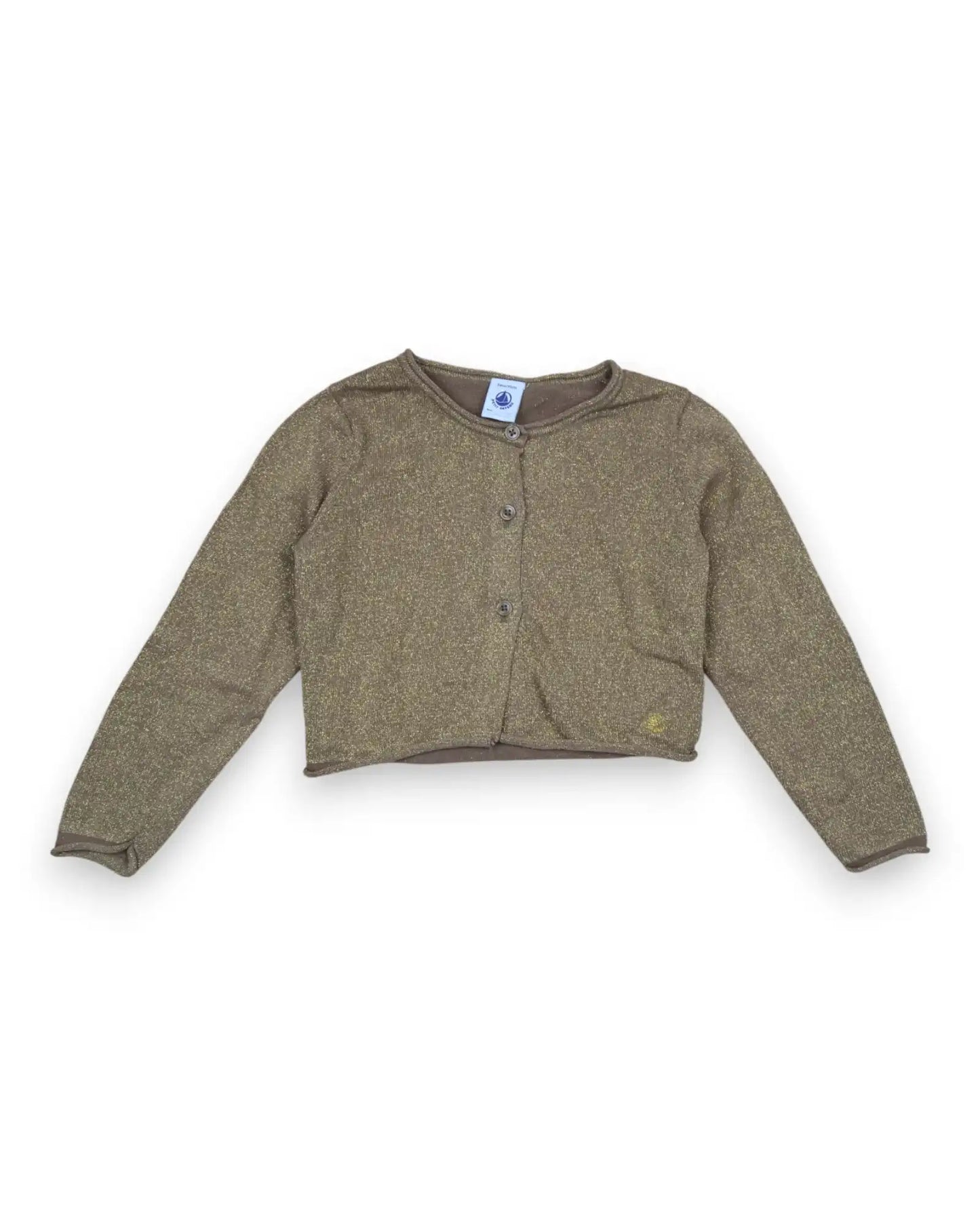 Casaco Malha Dourado PETIT BATEAU - 3 Anos