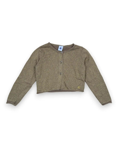Casaco Malha Dourado PETIT BATEAU - 3 Anos