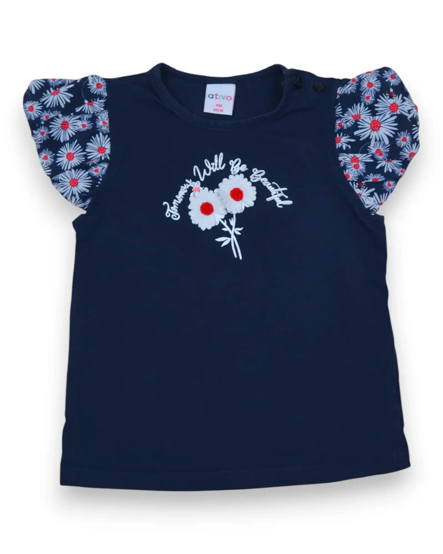 Blusa Flores ATIVO - 18 Meses