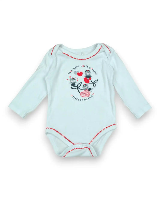 Body Branco TERRE DE MARINS - 6 Meses