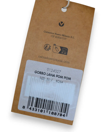Gorro Rosa Pompom VICTORIA - Tam 50