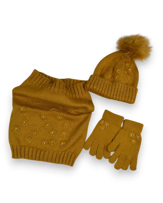 Conjunto Cachecol Gorro Luvas MAYORAL - 10 Anos