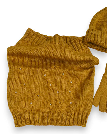 Conjunto Cachecol Gorro Luvas MAYORAL - 10 Anos