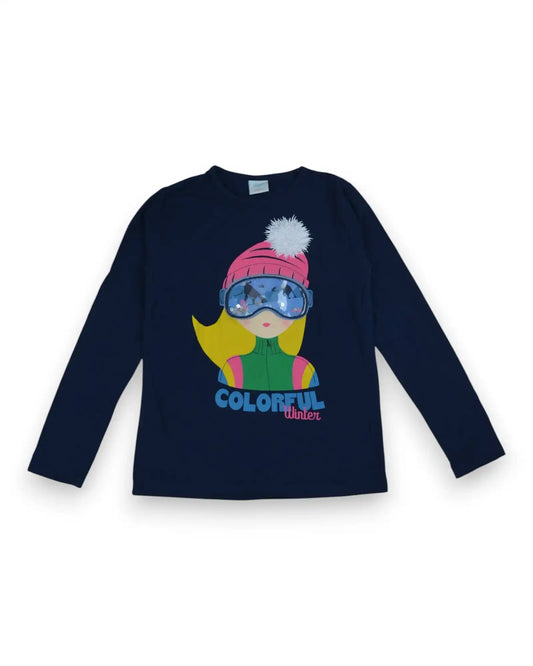 T-Shirt Azul BOBOLI - 8 Anos