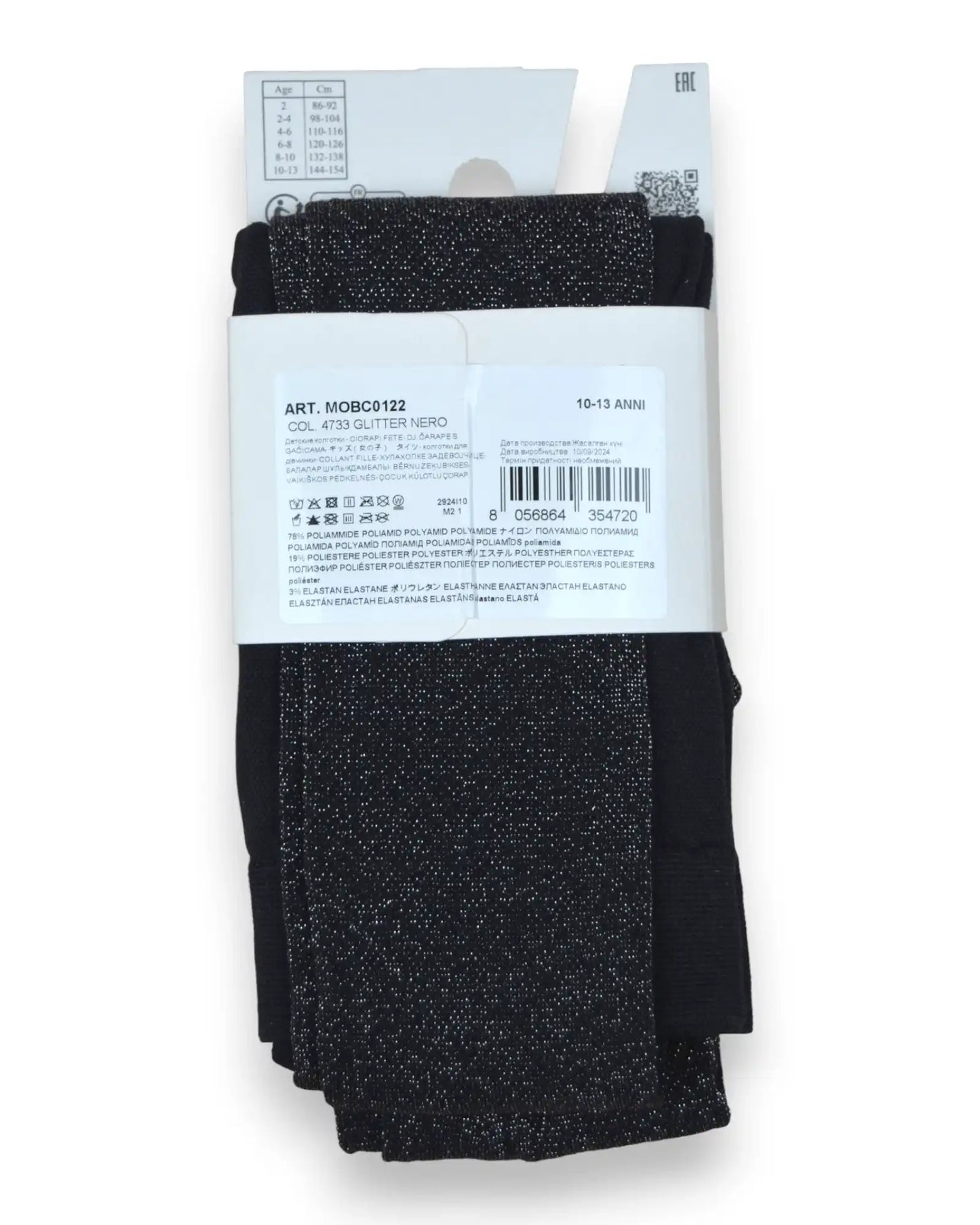 Collants Pretas Brilho CALZEDONIA - 10-13 Anos