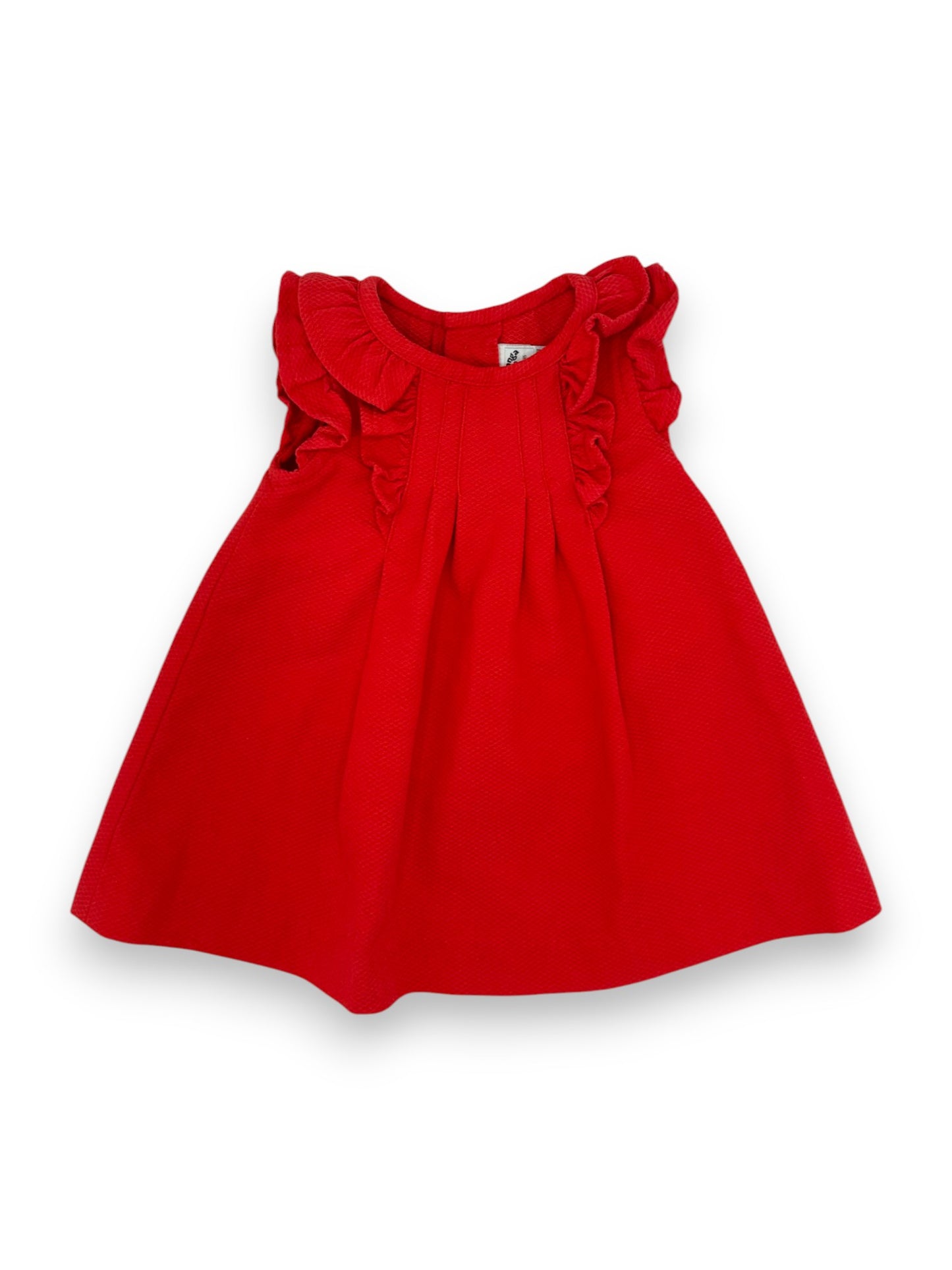 Vestido Vermelho 9-12 Meses