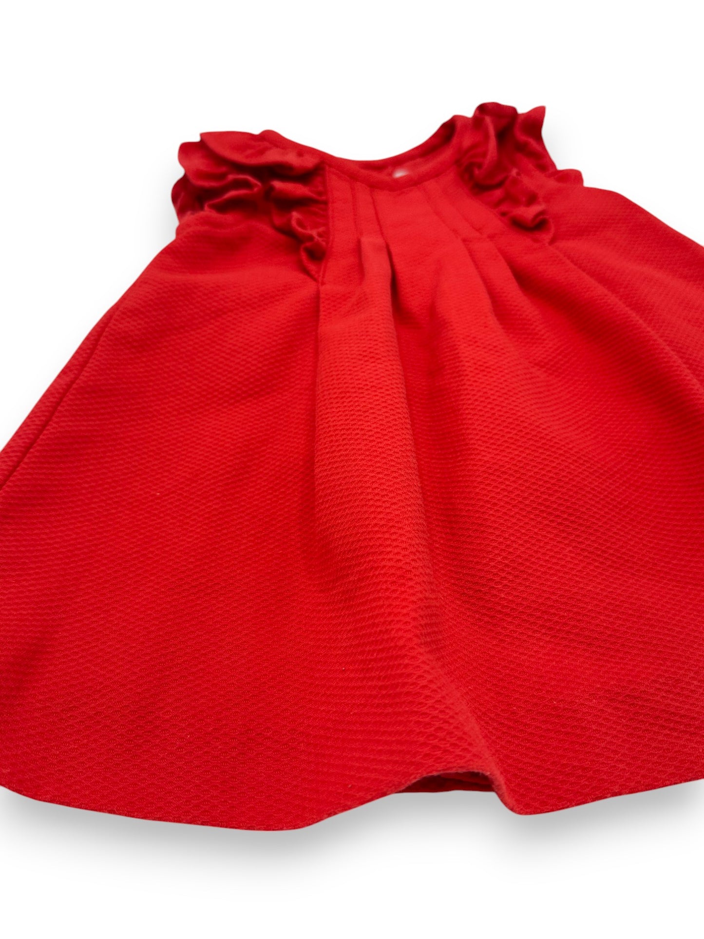 Vestido Vermelho 9-12 Meses