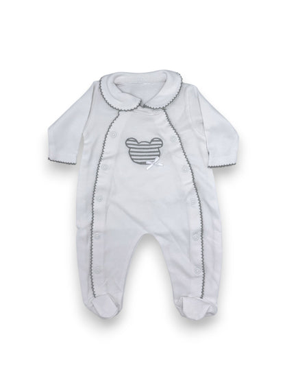 Babygrow Gola Branco 1 Mês